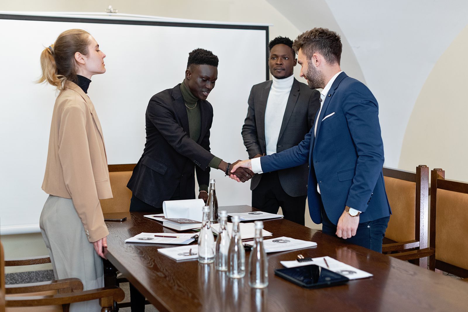 Professional team in a business meeting